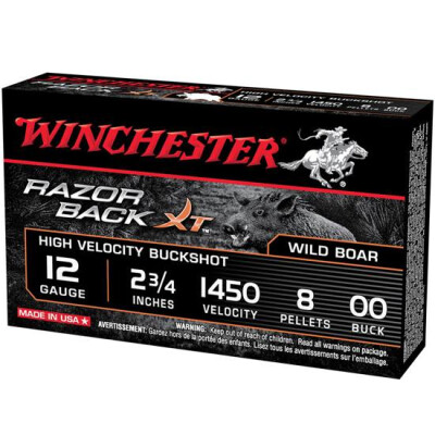 Winchester Razorback XT 12 Ga 2.75" 00 Buck 5 Rounds