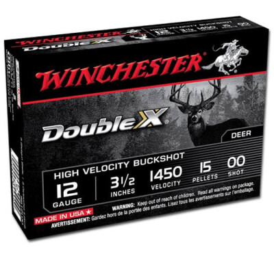 Winchester Double-X 12 Gauge Ammunition 5 Rounds 3.5" 00 Buckshot