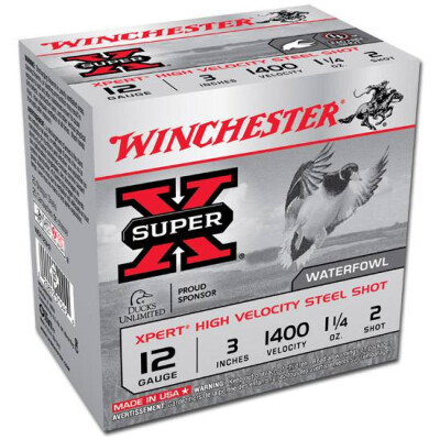 Winchester Super-X 12 Ga 3" #2 Steel 1.25oz 25 Rounds
