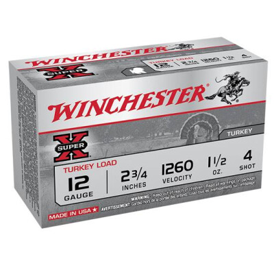 Winchester 12 Gauge 2.75" #4 Copper Plated 1.5 oz 10 Rounds