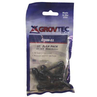 GrovTec 3/4" Wood Screw Swivel Studs 12 Count