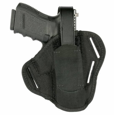 BLACKHAWK! Ambidextrous Pancake Holster 3.25 to 3.75" Barrel Semi Autos Size 6 Nylon Black
