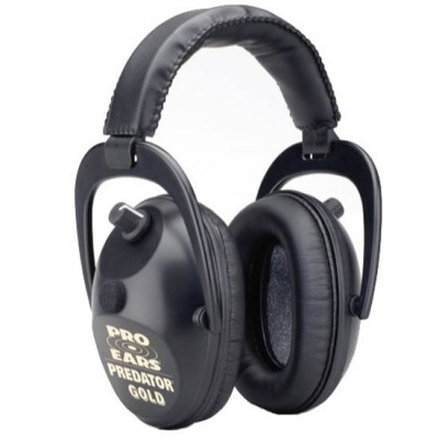 Pro Ears Predator Gold Shooting Ear Muffs 9.3 Ounces Black GS-P300-B