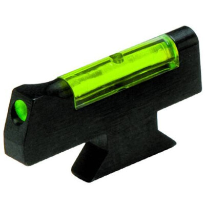 HiViz Front Sight S&W Revolver Green Fiber Front Steel Black