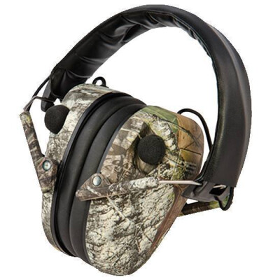 Caldwell E-Max Low Profile Electronic Earmuff 2x AAA Batteries 23 NRR Mossy Oak Break Up 487200