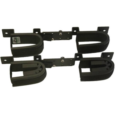 Rugged Gear Screw Mount Adjustable Double Hook Gun Rack 10065