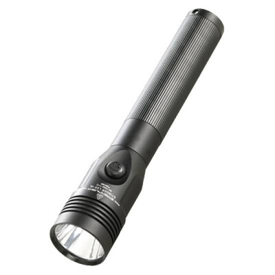 Streamlight Stinger HL LED Flashlight 640 Lumen Rechargeable NiMH Battery 120V AC Charger Click Switch Aluminum Black 75431