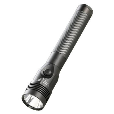 Streamlight Stinger DS HL LED Flashlight 640 Lumen Rechargeable NiMH Battery 12V DC Charger Dual Switch Aluminum Black 75456