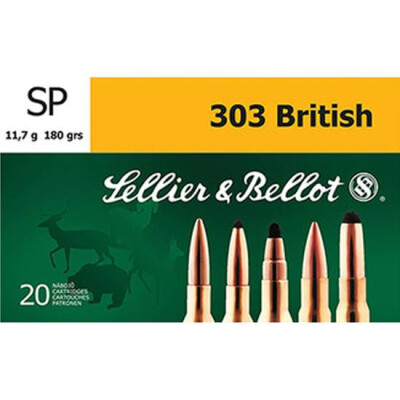 Sellier & Bellot .303 British Ammunition 20 Rounds SP 180 Grain