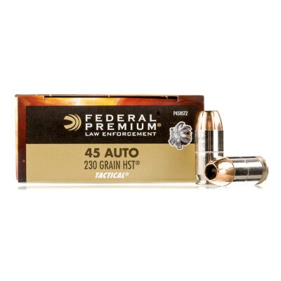 Federal Tactical HST .45 ACP Ammunition 50 Rounds FMJ 230 Grains
