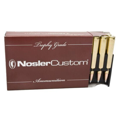 Ammo .338 RUM Nosler Trophy Grade 300 Grain Accubond Long Range Bullet 2600 fps 20 Rounds 60123