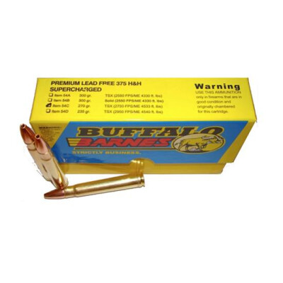 Buffalo Bore .375 H&H Mag 270 Grain TSX 20 Round Box