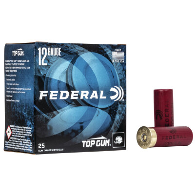 Federal Top Gun 12 Gauge Ammunition 25 Rounds 2-3/4" #7.5 Lead 1-1/8oz