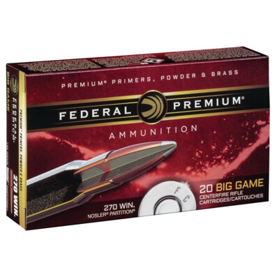 Federal Vital-Shok .270 Win 150 Grain NP 20 Round Box