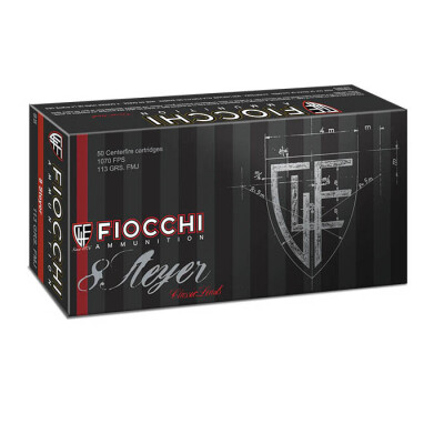 Fiocchi Classic 8mm Steyr Ammunition 50 Rounds 113 Grain Full Metal Jacket 880 fps