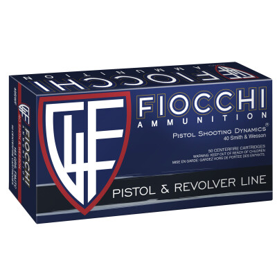 Fiocchi .40 S&W 165 Grain FMJ 50 Round Box 1020 fps