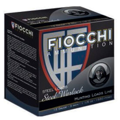 Fiocchi Warlock 12 Gauge Ammunition 25 Rounds 3" #4 Steel 1-1/5 oz
