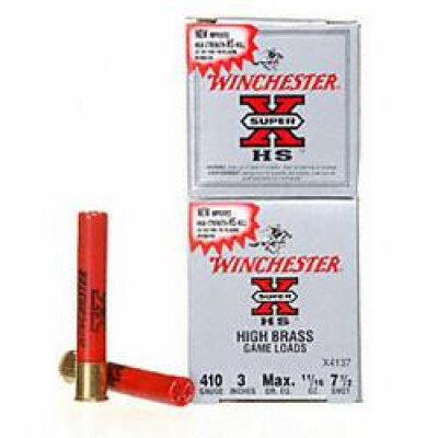 Winchester SuperX .410 Ammunition 25 Rounds 3" #7.5 Lead 11/16oz