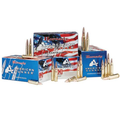 Hornady American Gunner .223 Remington Ammunition 50 Rounds BTHP 55 Grain