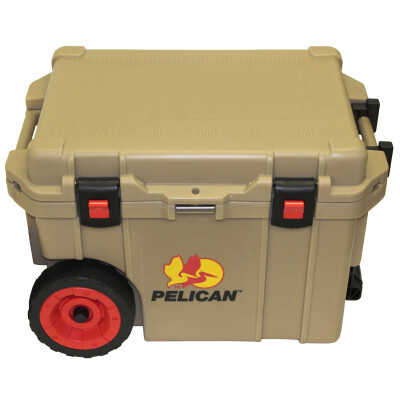 Pelican Elite Wheeled Coolers 45 Quart, Tan
