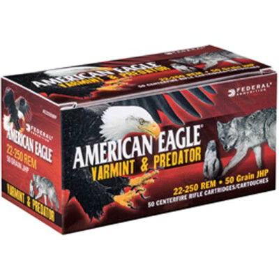 Federal American Eagle .308 Win Ammunition 40 Rounds 130 Grain Varmint & Predator JHP Bullet 3050fps