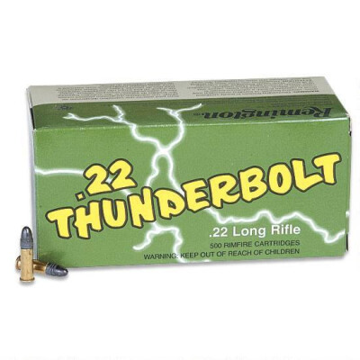 Remington 22 Thunderbolt .22LR Ammunition 40 Grain Lead Round Nose 1255 fps