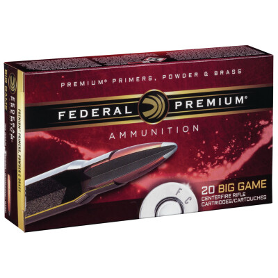 Federal Premium 7mm Remington Magnum Ammunition 20 Rounds Sierra Gameking SP 165 Grains P7RE