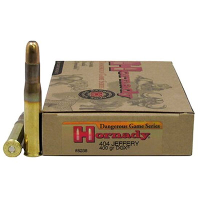 Hornady DG .404 Jeffery 400 Grain DGX JSP 20 Round Box
