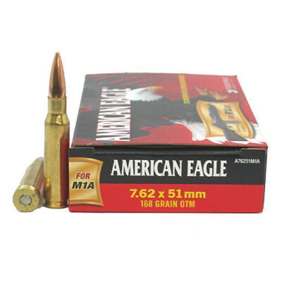 American Eagle 7.62x51 NATO 168 Grain OTM 20 Round Box