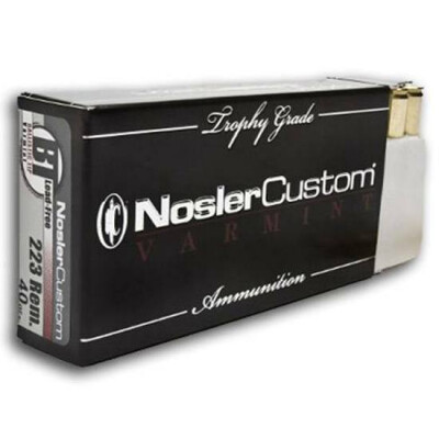 Nosler .223 Rem 40 Grain Trophy Grade BT 20 Round Box