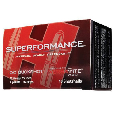 Hornady Superformance 12 Ga 2.75" 00 Buck 10 Round Box
