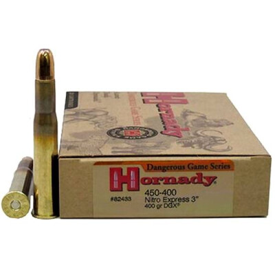 Hornady .450/400 Nitro Express 400 Grain DGX 20 Round Box