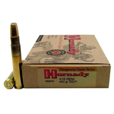 Hornady 416 Rem Mag Ammunition 20 Rounds DGX Expand SP 400 Grain
