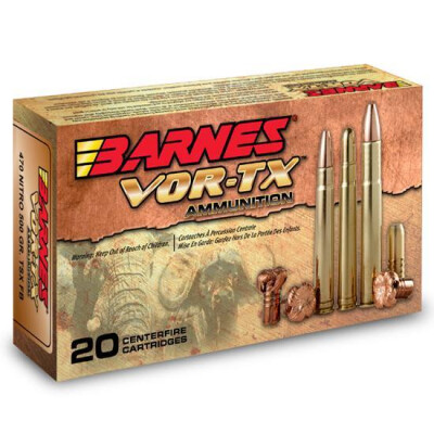 Barnes VOR-TX .375 H&H Magnum Ammunition 20 Rounds 300 Grain TSX FB HP Lead Free 2540 fps
