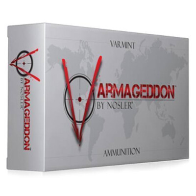 Nosler Varmageddon .204 Ruger Ammunition 20 Rounds 32 Grain Hollow Point Flat Base 4000fps