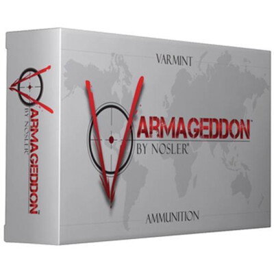 Nosler Varmageddon .243 Winchester Ammunition 20 Rounds 55 Grain Hollow Point Flat Base 3800fps