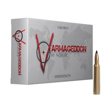 Nosler Varmageddon .243 Winchester Ammunition 20 Rounds PT Flat Base 55 Grain