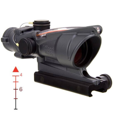 Trijicon ACOG 4x32 Riflescope Dual Illuminated Green/Red Chevron Reticle with TA51 Mount Forged Aluminum Housing Gray TA31-D-100308