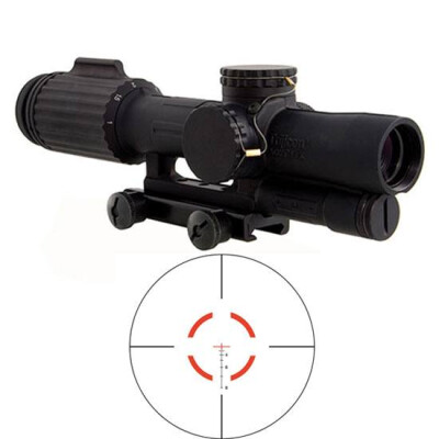 Trijicon VCOG 1-6x24 Riflescope Illuminated Red Segmented Circle/Crosshair .223 Remington 77 Grain Ballistic Reticle First Focal Plane Thumb Screw Mount Black