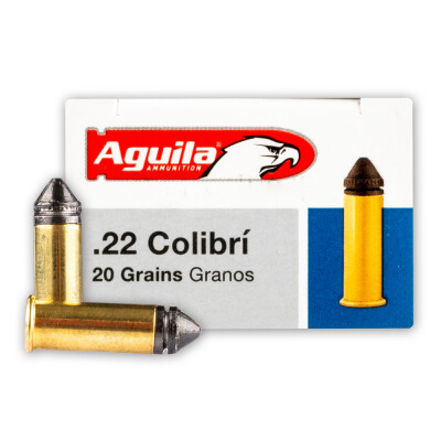 Aguila Colibri .22 Long Rifle Ammunition 500 Rounds LRN 20 Grain