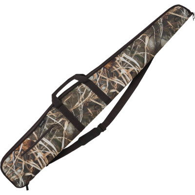 Bulldog Cases Shotgun Soft Case 52" Nylon Mossy Oak Camo with Brown Trim BD284