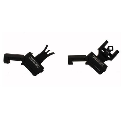 Troy Industries 45 Degree Folding BattleSights M4 Front Dioptic Rear Sight Set Black SSIG-45S-MDBT-00