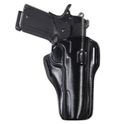 Bianchi #57 Remedy Holster SZ10 Colt Government 1911 and Similar Right Hand Plain Black Leather