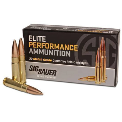 SIG Sauer Elite Match Grade .300 AAC Blackout Ammunition 20 Rounds 220 Grain OTM Subsonic 1000fps