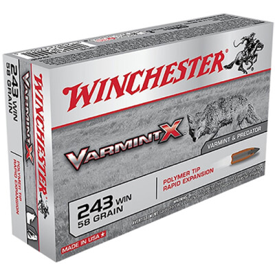 Winchester Varmint-X .243 Win 58 Grain PTP 40 Round Box