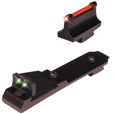 TRUGLO Marlin Lever Action Rifle Sight Set Aluminum Body with Green Rear and Red Front TG109
