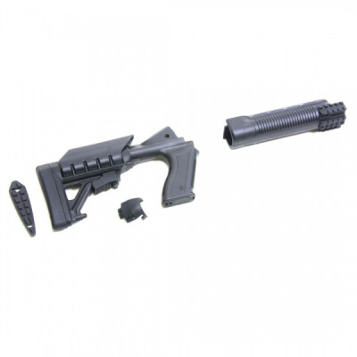 Archangel 500 Tactical Shotgun Stock System Mossberg 500/590 Black Polymer AA500