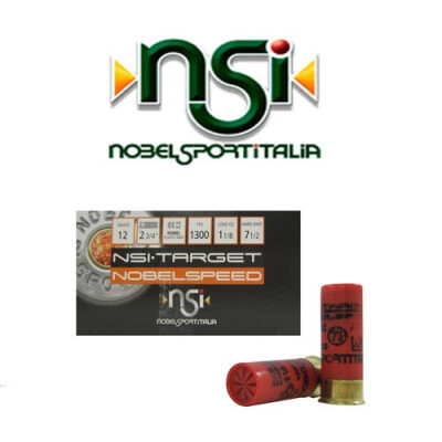 NobelSport Nobel Speed 12 Gauge Ammunition 250 Rounds 2-3/4" #7.5 Lead 1-1/8oz