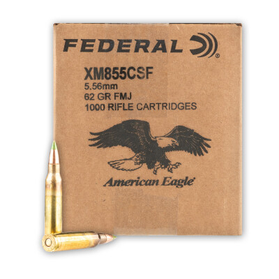 Ammo .308 Winchester/7.62X51mm NATO Federal 149 Grain FMJ 1000 Rounds Loose Case 2700 fps XM80CS