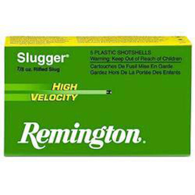 Remington Slugger 20 Gauge Shotshell 5 Rounds 2 3/4" Rifled Slug 218 Grain